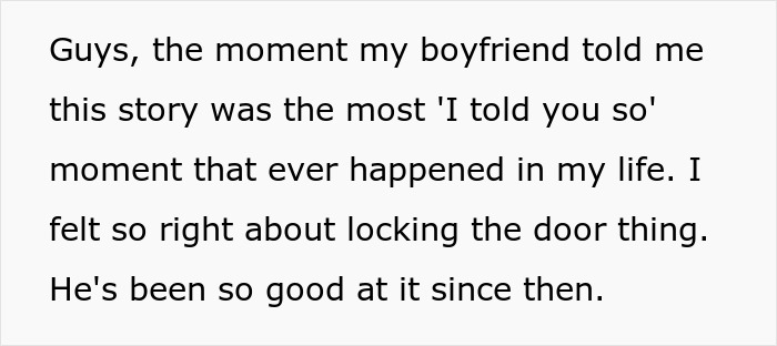 “Lesson Learned”: BF Keeps Forgetting To Lock Home Door, GF Proved Right After Shocking Break In