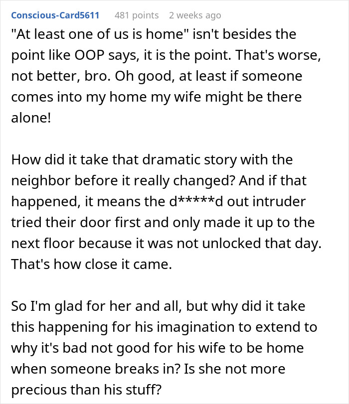 “Lesson Learned”: BF Keeps Forgetting To Lock Home Door, GF Proved Right After Shocking Break In