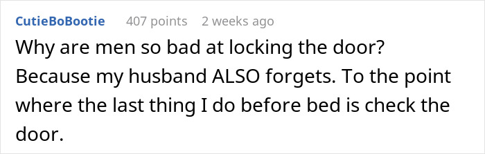 “Lesson Learned”: BF Keeps Forgetting To Lock Home Door, GF Proved Right After Shocking Break In