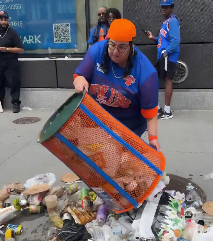 After JPMorgan Exec Emptied Stole Knicks Trashcan In Viral Video, Sanitation Department Posts Hilarious Response