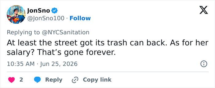 After JPMorgan Exec Emptied Stole Knicks Trashcan In Viral Video, Sanitation Department Posts Hilarious Response