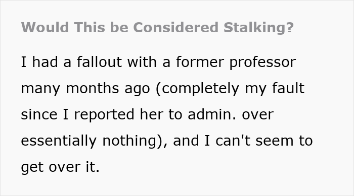 37YO’s Obsession With Professor Takes A Creepy Turn As She Reports Her For Her “Curt” Email