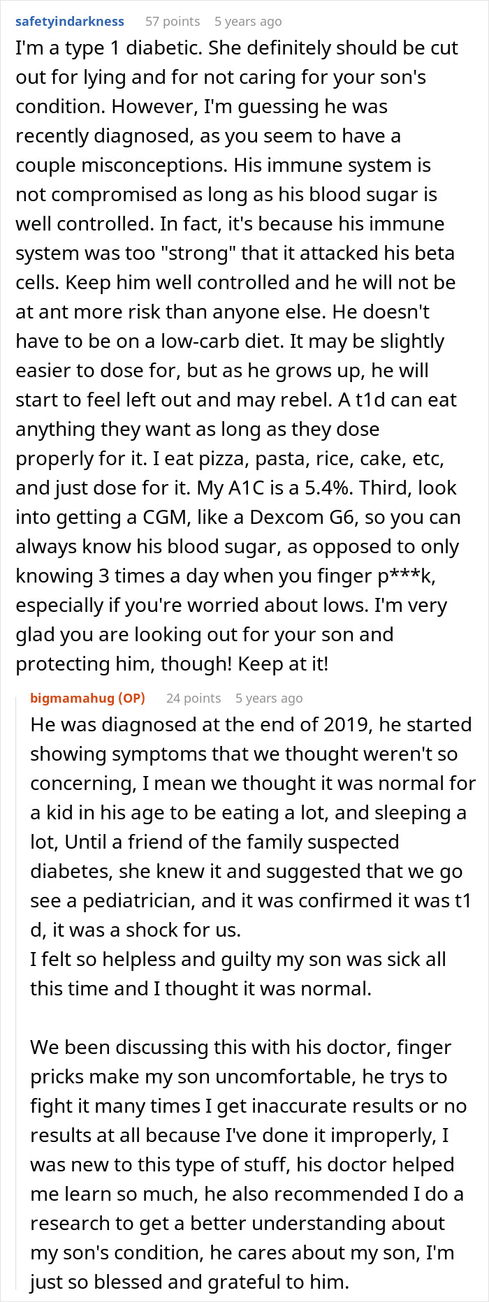 Entitled MIL Thinks Grandson Needs Carbs Instead Of Insulin, Parents Livid As Kid Ends Up In The ER