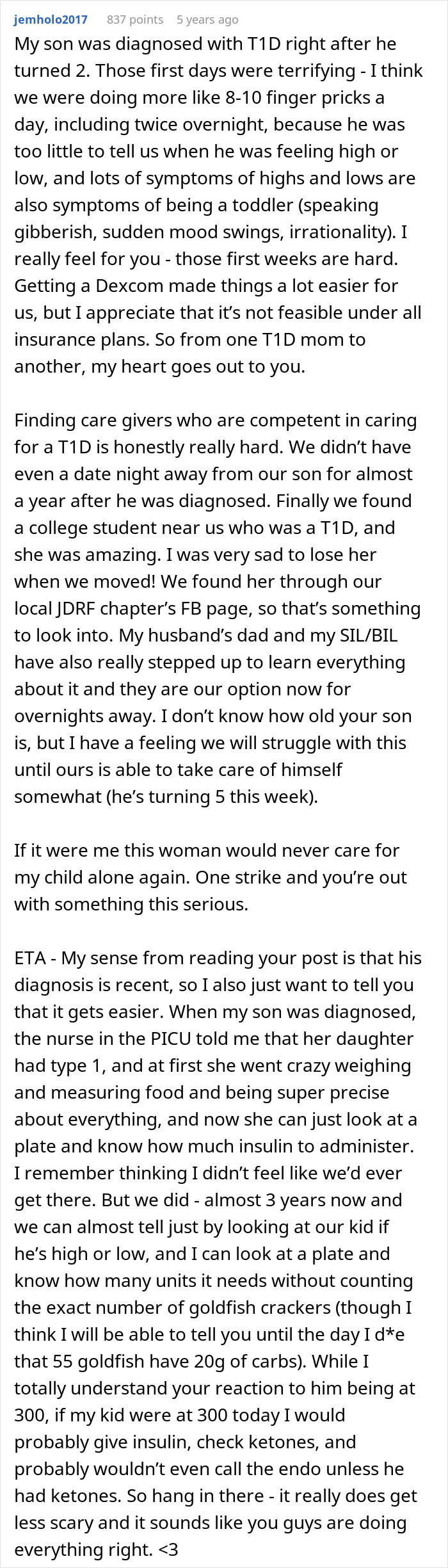 Entitled MIL Thinks Grandson Needs Carbs Instead Of Insulin, Parents Livid As Kid Ends Up In The ER