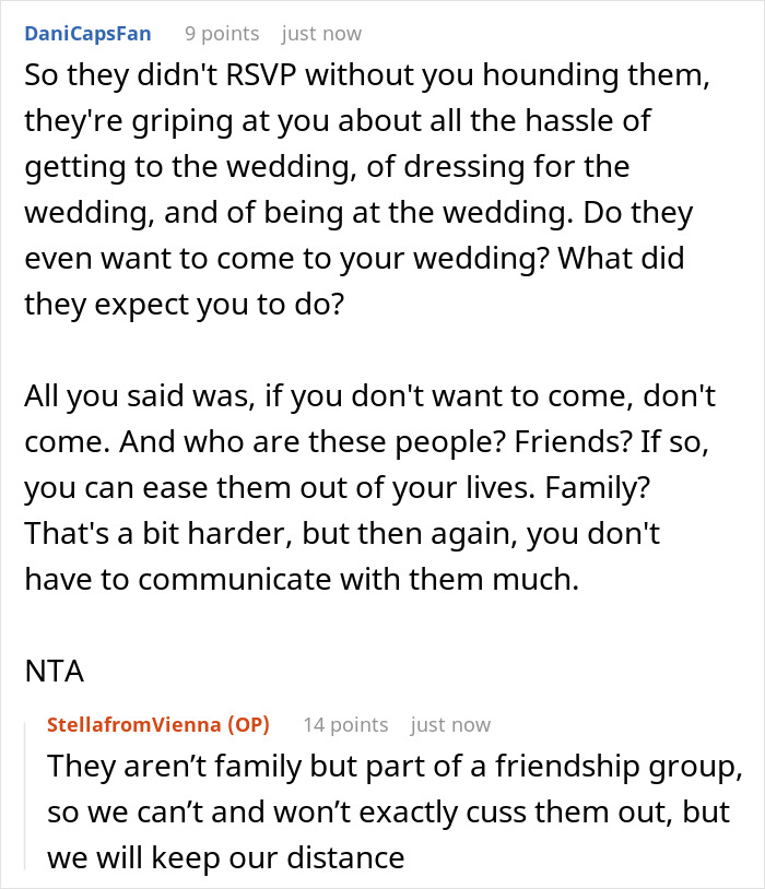 Couples Complains About Friend&rsquo;s Wedding Being A Hassle, Never Expected It Could Have Consequences