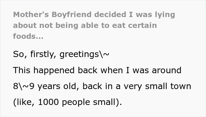 Mom’s Boyfriend Thinks Kid Is Faking A Food Issue, Immediately Regrets Testing It