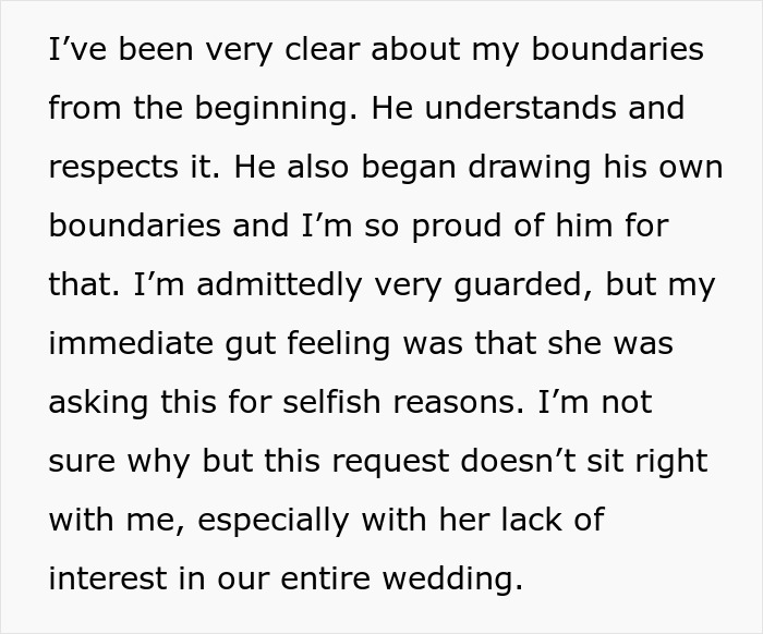 SIL Makes A Weird Demand For The Wedding: “Immediately Said No”