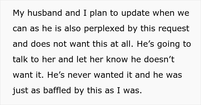 SIL Makes A Weird Demand For The Wedding: “Immediately Said No”
