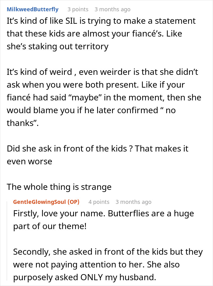 SIL Makes A Weird Demand For The Wedding: “Immediately Said No”