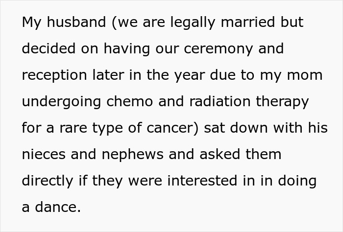 SIL Makes A Weird Demand For The Wedding: “Immediately Said No”
