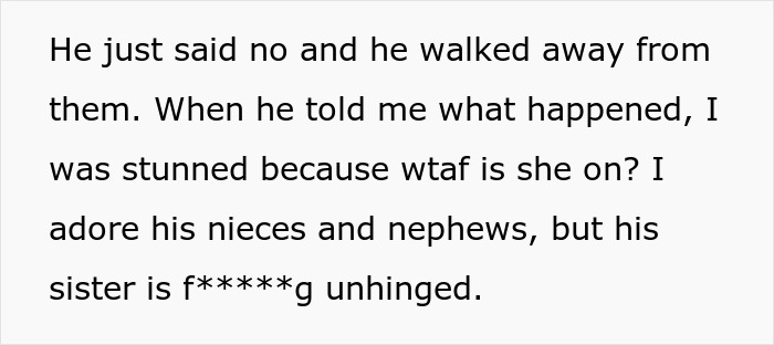 SIL Makes A Weird Demand For The Wedding: “Immediately Said No”