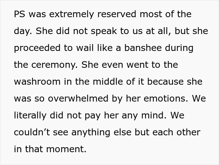 SIL Makes A Weird Demand For The Wedding: “Immediately Said No”
