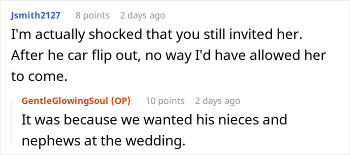 SIL Makes A Weird Demand For The Wedding: “Immediately Said No”