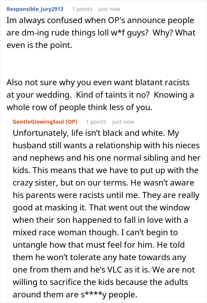 SIL Makes A Weird Demand For The Wedding: “Immediately Said No”
