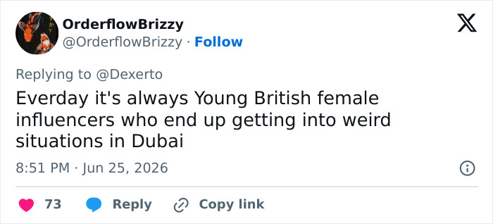 Influencer Facing The Firing Squad After Being Arrested In Dubai On Grave Charges