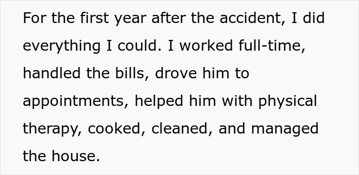 Wife Tries To Be Understanding Of Her Disabled Husband But Finally Has Enough Of Him