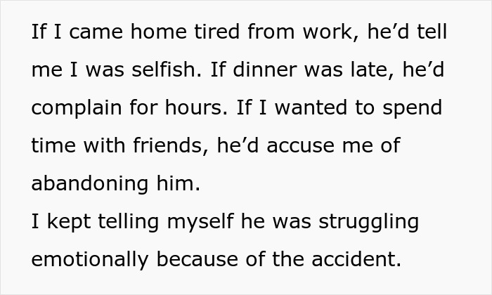 Wife Tries To Be Understanding Of Her Disabled Husband But Finally Has Enough Of Him