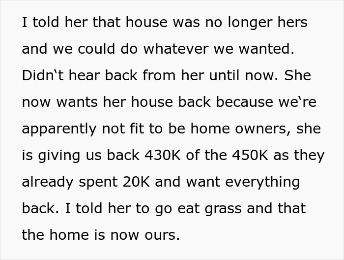 Man Gives In And Buys His Manipulative Mother-In-Law&rsquo;s House, Quickly Realizes Something Isn&rsquo;t Right