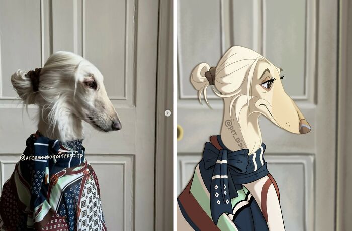 People Send Pics Of Their Pets To This Artist And She &ldquo;Disneyfies&rdquo; Them (28 New Pics)