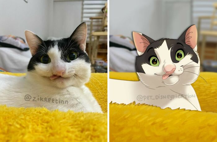 People Send Pics Of Their Pets To This Artist And She &ldquo;Disneyfies&rdquo; Them (28 New Pics)