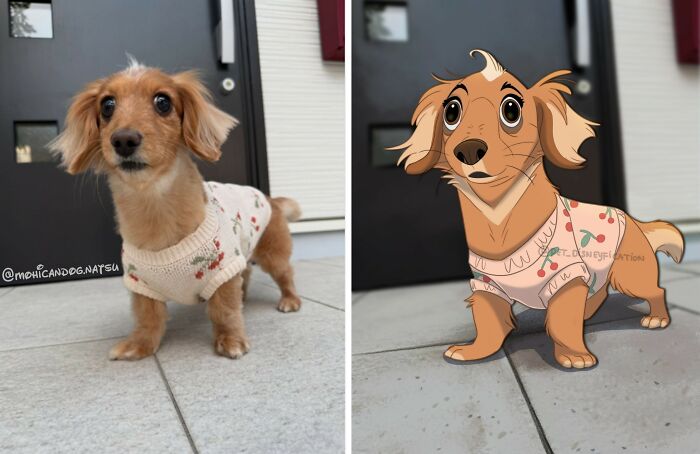 People Send Pics Of Their Pets To This Artist And She &ldquo;Disneyfies&rdquo; Them (28 New Pics)