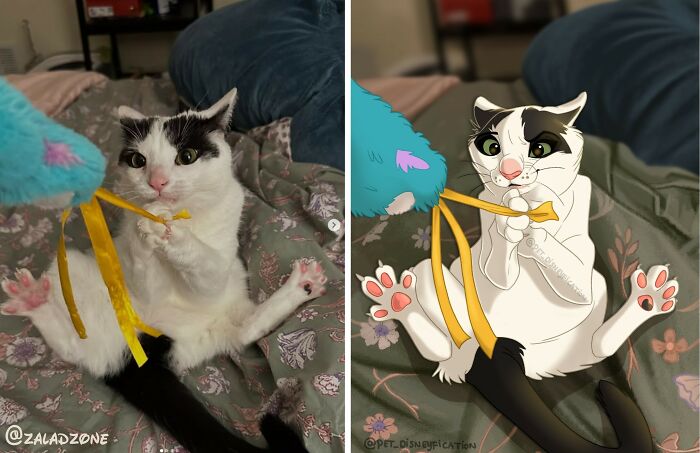 People Send Pics Of Their Pets To This Artist And She &ldquo;Disneyfies&rdquo; Them (28 New Pics)