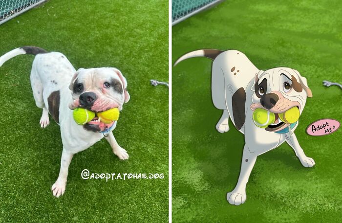 People Send Pics Of Their Pets To This Artist And She &ldquo;Disneyfies&rdquo; Them (28 New Pics)