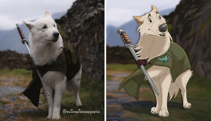 People Send Pics Of Their Pets To This Artist And She &ldquo;Disneyfies&rdquo; Them (28 New Pics)