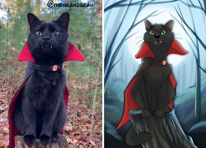People Send Pics Of Their Pets To This Artist And She &ldquo;Disneyfies&rdquo; Them (28 New Pics)