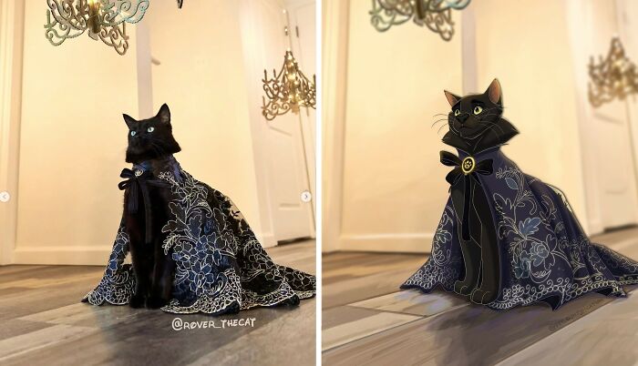 People Send Pics Of Their Pets To This Artist And She &ldquo;Disneyfies&rdquo; Them (28 New Pics)