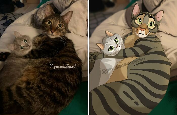 People Send Pics Of Their Pets To This Artist And She &ldquo;Disneyfies&rdquo; Them (28 New Pics)