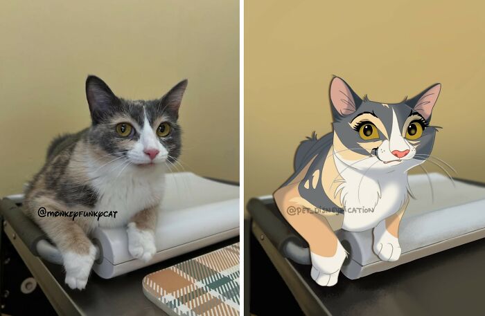 People Send Pics Of Their Pets To This Artist And She &ldquo;Disneyfies&rdquo; Them (28 New Pics)