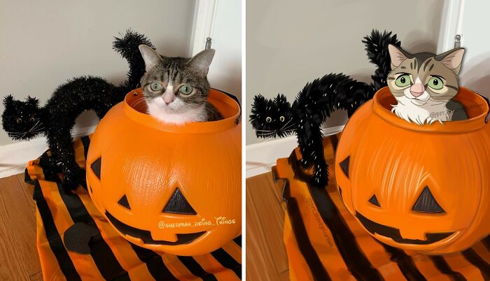 People Send Pics Of Their Pets To This Artist And She &ldquo;Disneyfies&rdquo; Them (28 New Pics)