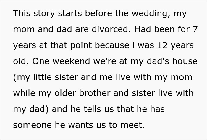 Bride Wants To Spite Dad For His Secret Wedding Years Back, Plans On Inviting Ex-Stepmom For Hers