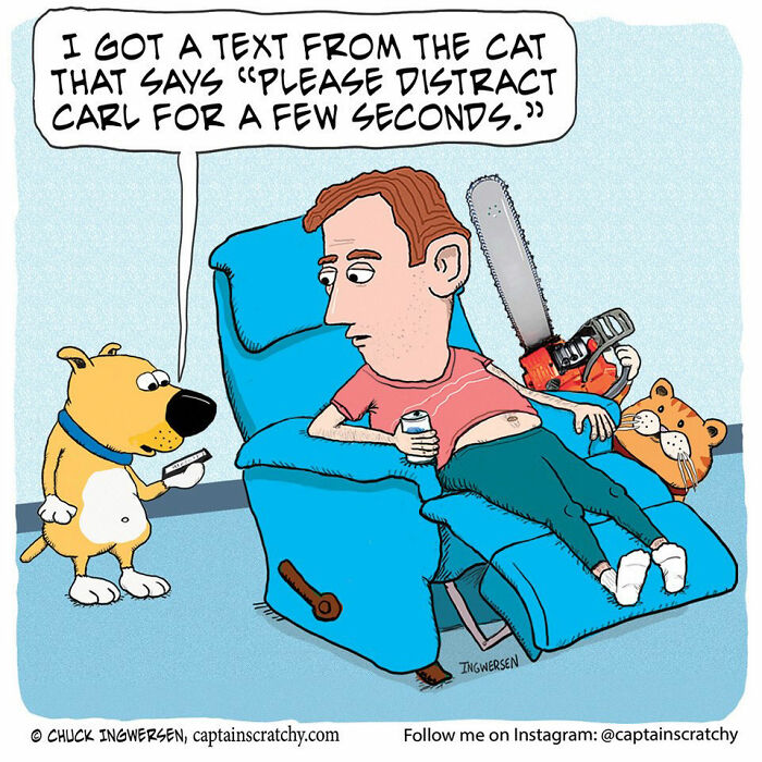 62 Comics By &ldquo;Captain Scratchy&rdquo; That Feature Animals In Funny Situations (New Pics)