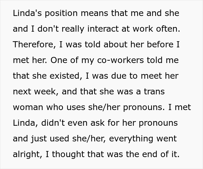 Trans Woman Mad At Coworker Who “Clocked” Her Identity, Which She Thought Was A Secret All Along