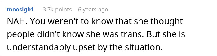 Trans Woman Mad At Coworker Who “Clocked” Her Identity, Which She Thought Was A Secret All Along