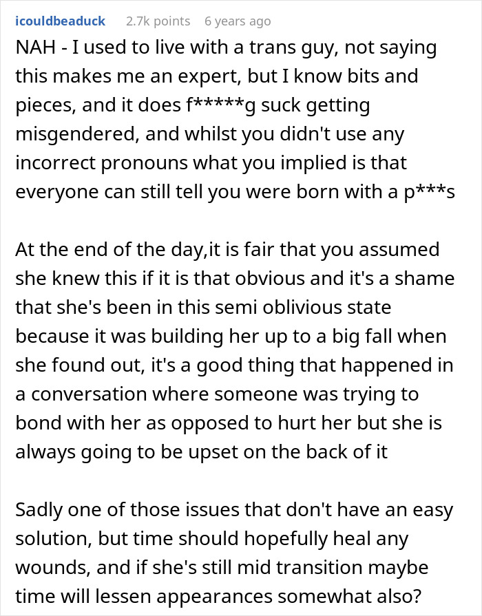 Trans Woman Mad At Coworker Who “Clocked” Her Identity, Which She Thought Was A Secret All Along
