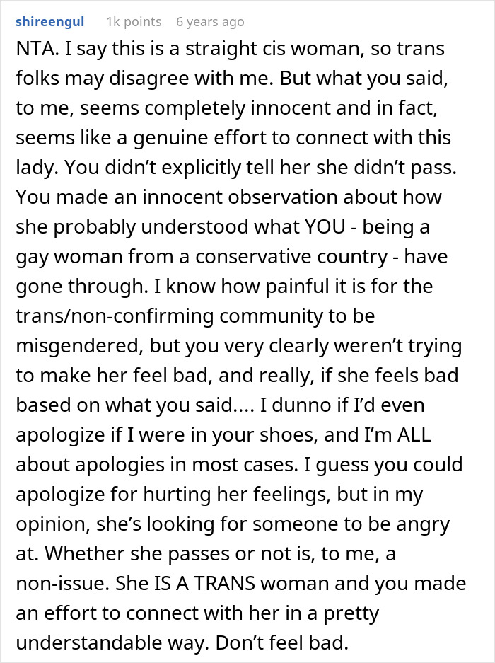 Trans Woman Mad At Coworker Who “Clocked” Her Identity, Which She Thought Was A Secret All Along