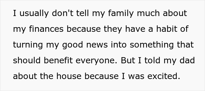 Woman Finally Buys Her Own Home, Sis And Her Fam Of 6 Just Assume It Will Be Their Abode As Well