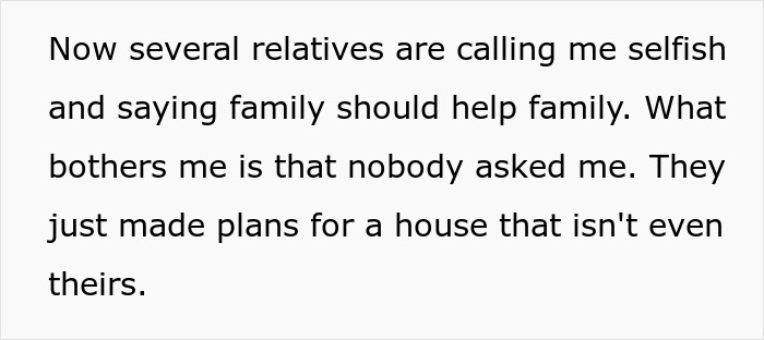 Woman Finally Buys Her Own Home, Sis And Her Fam Of 6 Just Assume It Will Be Their Abode As Well