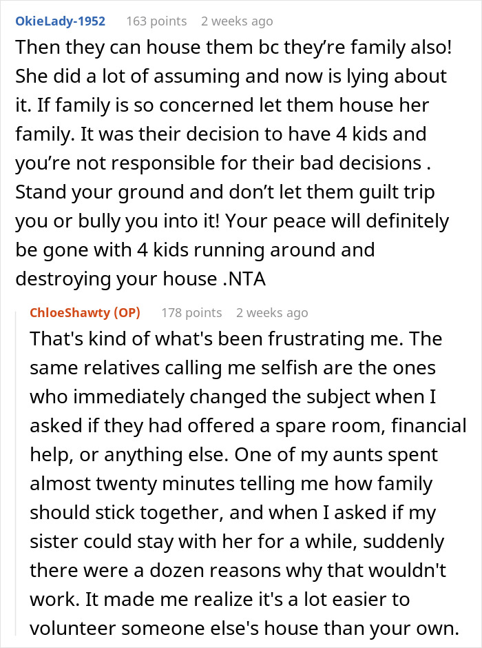 Woman Finally Buys Her Own Home, Sis And Her Fam Of 6 Just Assume It Will Be Their Abode As Well
