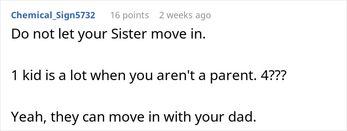 Woman Finally Buys Her Own Home, Sis And Her Fam Of 6 Just Assume It Will Be Their Abode As Well
