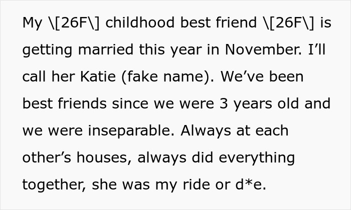 Bride’s Bestie Devastated As She’s Not Made A Bridesmaid, Realizes Friendship Has Run Its Course