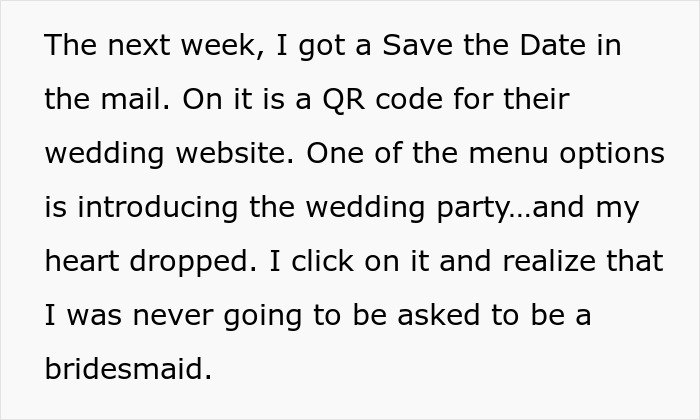 Bride’s Bestie Devastated As She’s Not Made A Bridesmaid, Realizes Friendship Has Run Its Course