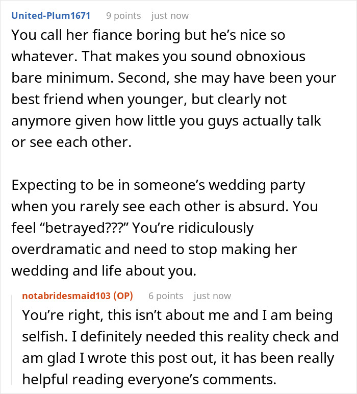 Bride’s Bestie Devastated As She’s Not Made A Bridesmaid, Realizes Friendship Has Run Its Course