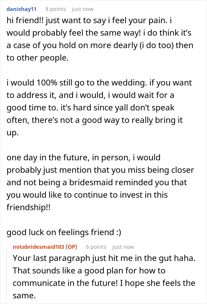Bride’s Bestie Devastated As She’s Not Made A Bridesmaid, Realizes Friendship Has Run Its Course