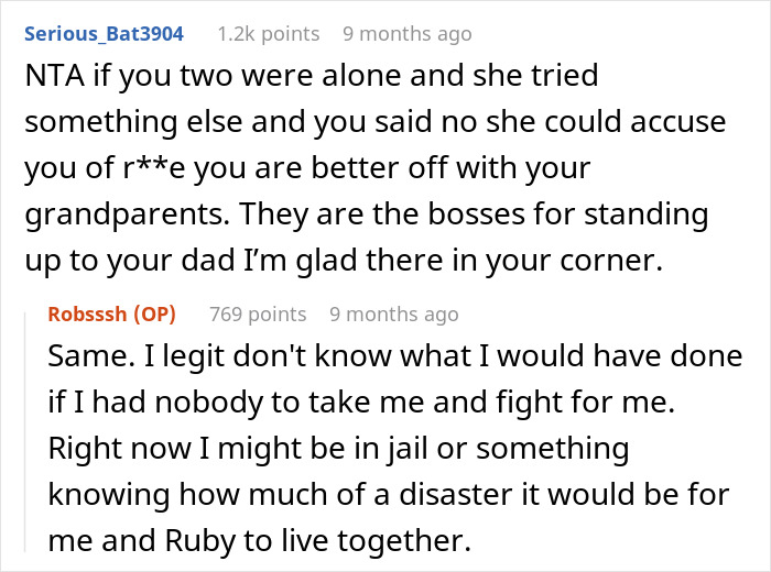 17YO Ditches Home After Dad Lets GF Move In With Her Creepy Daughter Who Harassed Teen Many Times