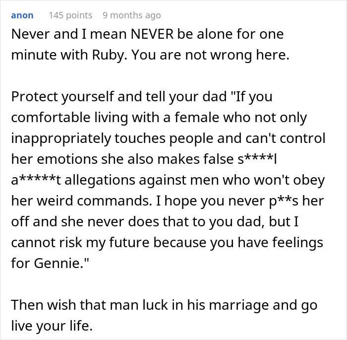 17YO Ditches Home After Dad Lets GF Move In With Her Creepy Daughter Who Harassed Teen Many Times