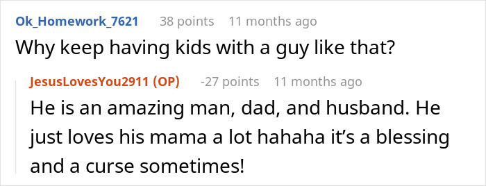 Husband Wants To Honor His Mom, Wife Wonders Why He Never Wants To Honor Her